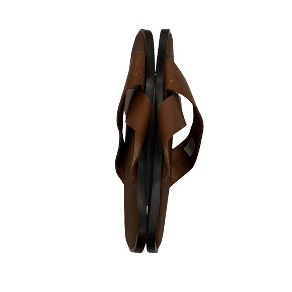 Sanuk Tobacco Gold Yoga Adley Slip On Embellished Sandals Size 7 Women's - Picture 7 of 9